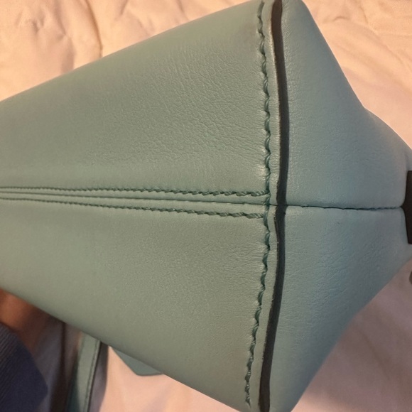 Fendi Blue Way mini Crossbody Bag with Detachable Strap-Tiffany blue color-Rare - Picture 6 of 13